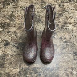 Rain Boots Size 1Y Girl 
