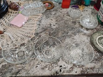 Anchor Hocking Star Of David Scalloped Salad Bowls Set Of 3