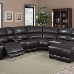 💥HUGE Blowout Furniture Sale!💥 Brand New Oversized Faux Leather Sectionals! $50 Down Takes It Home Today! 