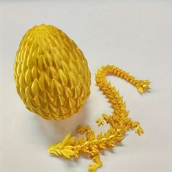 3D Printed Articulated Dragon and Egg Set