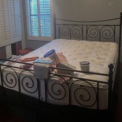IKEA Queen Bed Frame With All Components. 