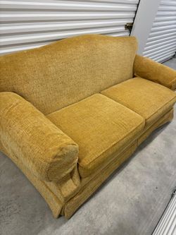 Taylor King  golden large super comfortable couch/sofa..  93” wide , 36” depth , 27” high  . $150