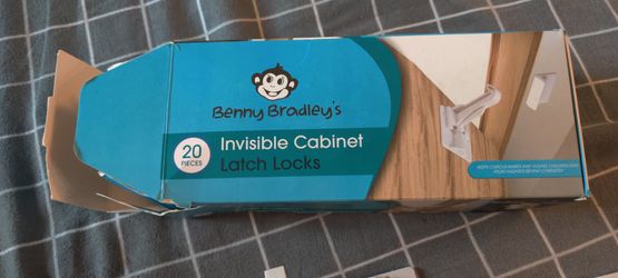 Baby Proof Invisible Cabinet Locks 6 Pairs