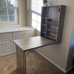 Floating Desk With Hutch