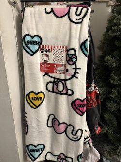 Hello Kitty Valentines Blanket