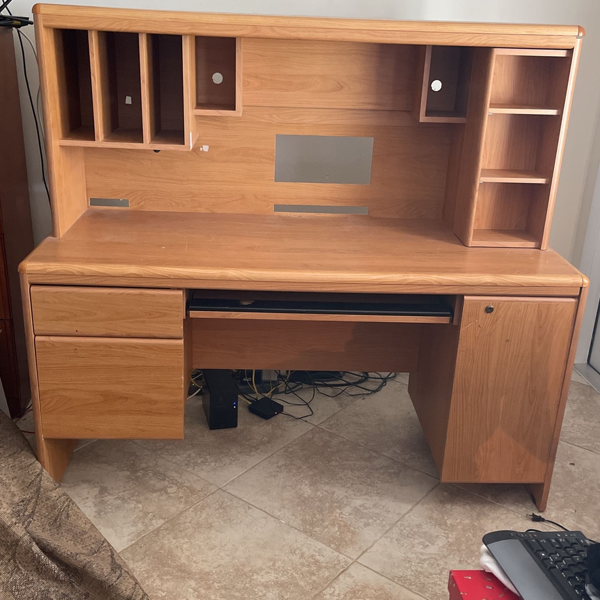 Solid Oak Desk 