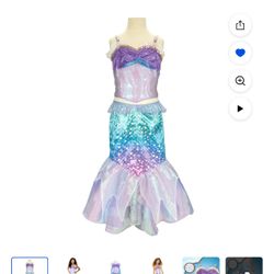 Disney The Little Mermaid Ariel's 2 Piece Mermaid Halloween Costume