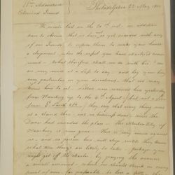 1804 Philadelphia Letter Transcribed Re: Dano-Swedish War