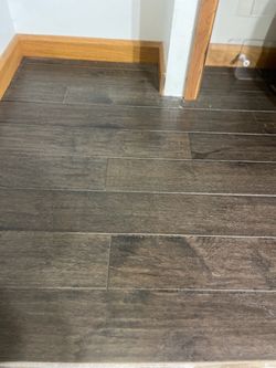 Hickory engineered  sculpted wood flooring