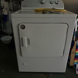 7.2 cu. ft. vented Gas Dryer in White with Auto Dry and 120ft Venting