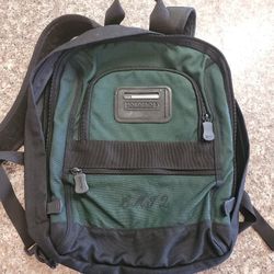 LANDS' END Direct Merchants green and black, Youth Backpack Bag Tote