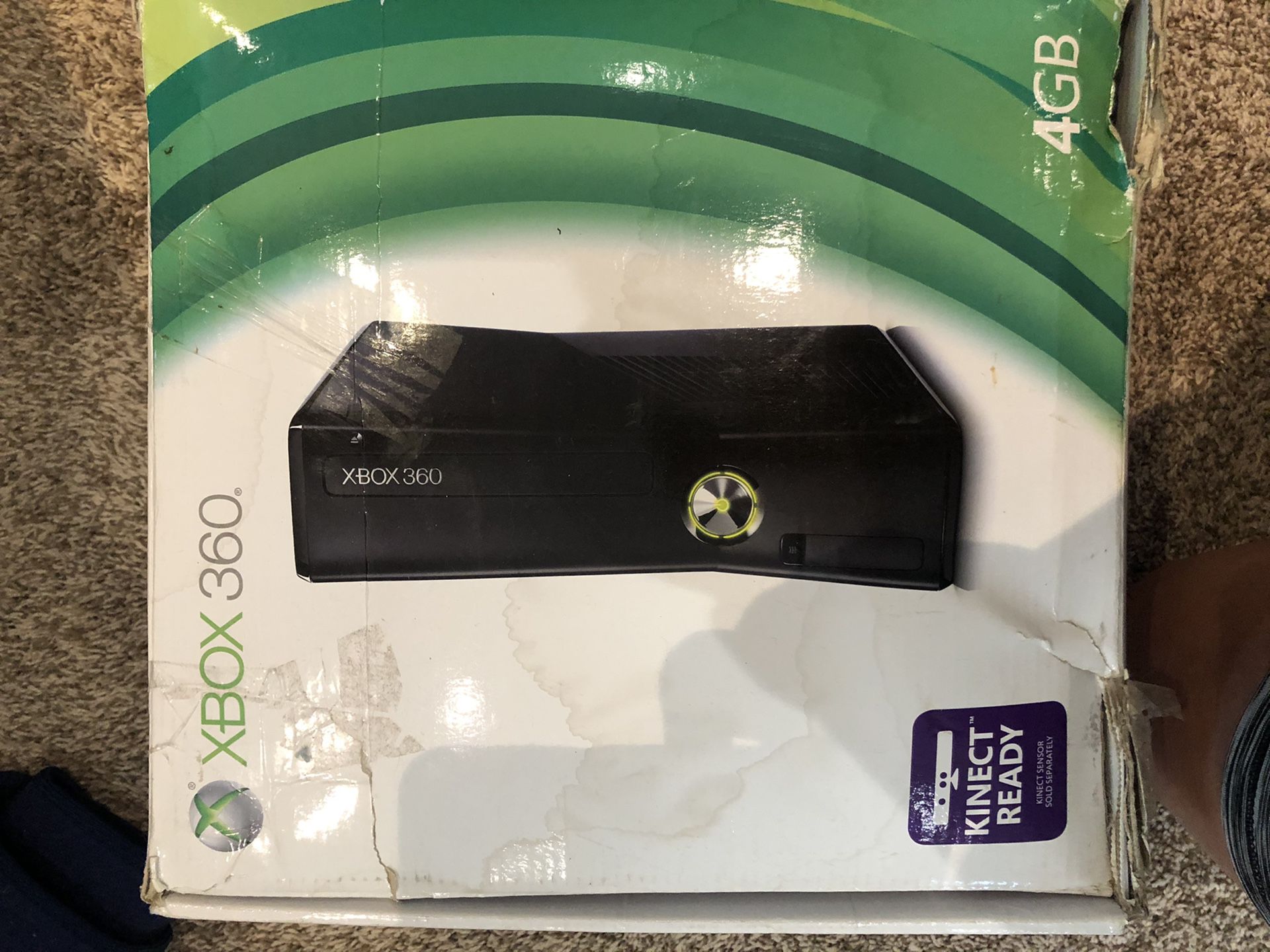 X Box 360 console unused missing controllers.