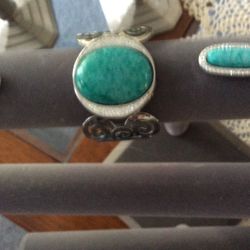 Amazonite Bracelet And Earrings / Statement Pieces