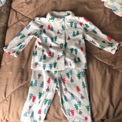 Size 12 Month Christmas Pjs