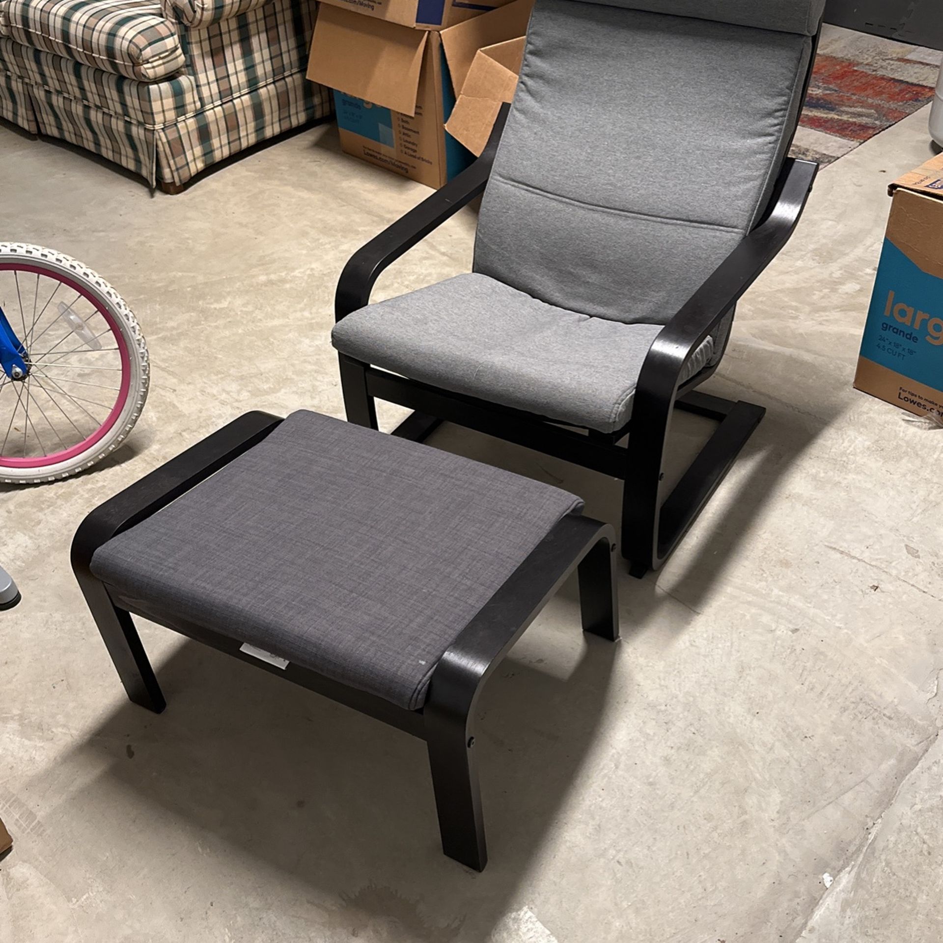 Lounge Chair Seat And Footrest