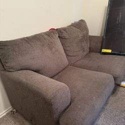 Brown (Corduroy) Mini Loveseat