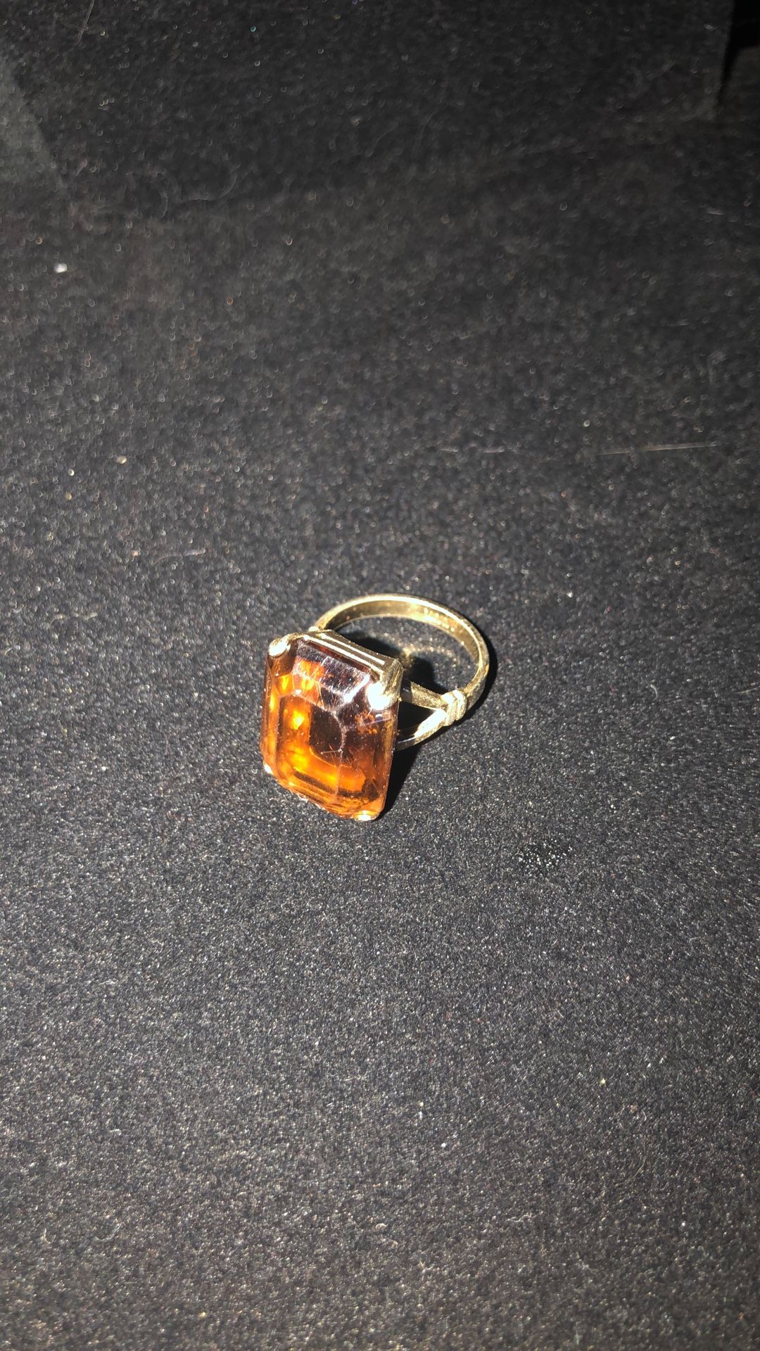 Ring, Smoky Topaz, Size 71/2 Or 8.