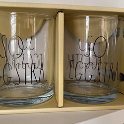 Rae Dunn Clear Cups