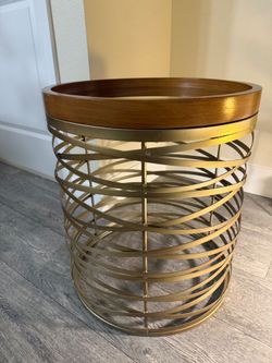 Mirrored side table