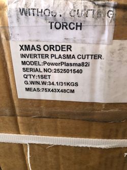 New plasma cutter Everlast 82i