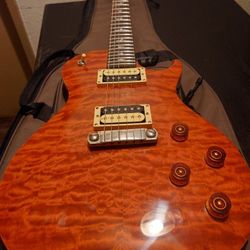 PRS SE 245  GUITAR-EXOTIC TOP BLOOD ORANGE Very Rare 