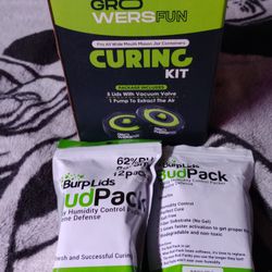 Burp Lids & Humidity Packs For Curing Buds