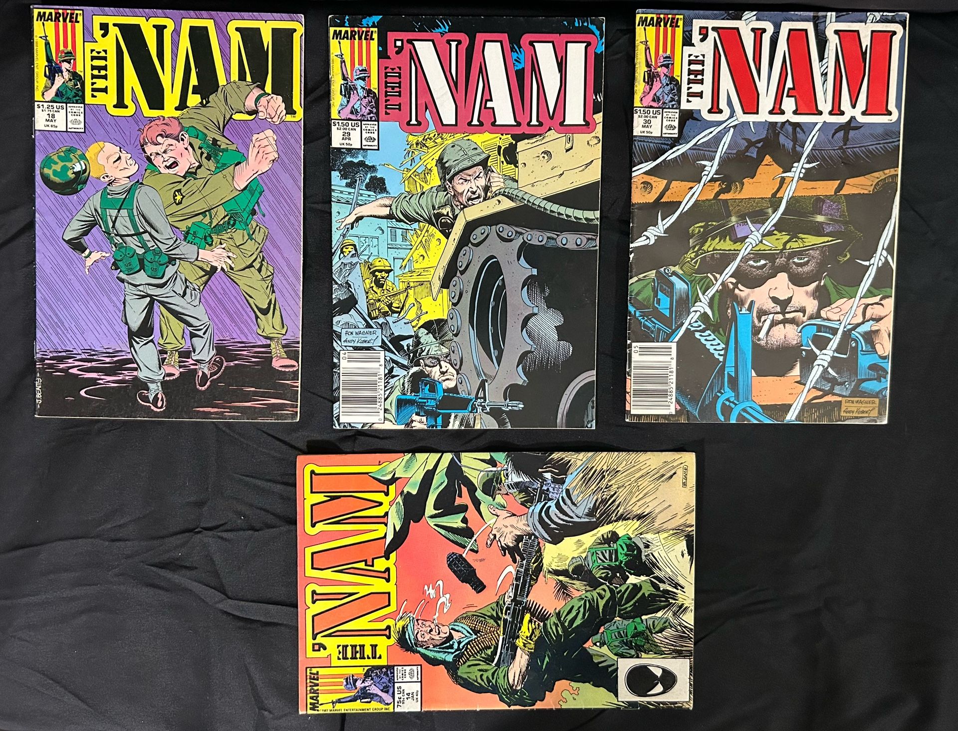Vtg. 1980s Marvel War Comics THE NAM