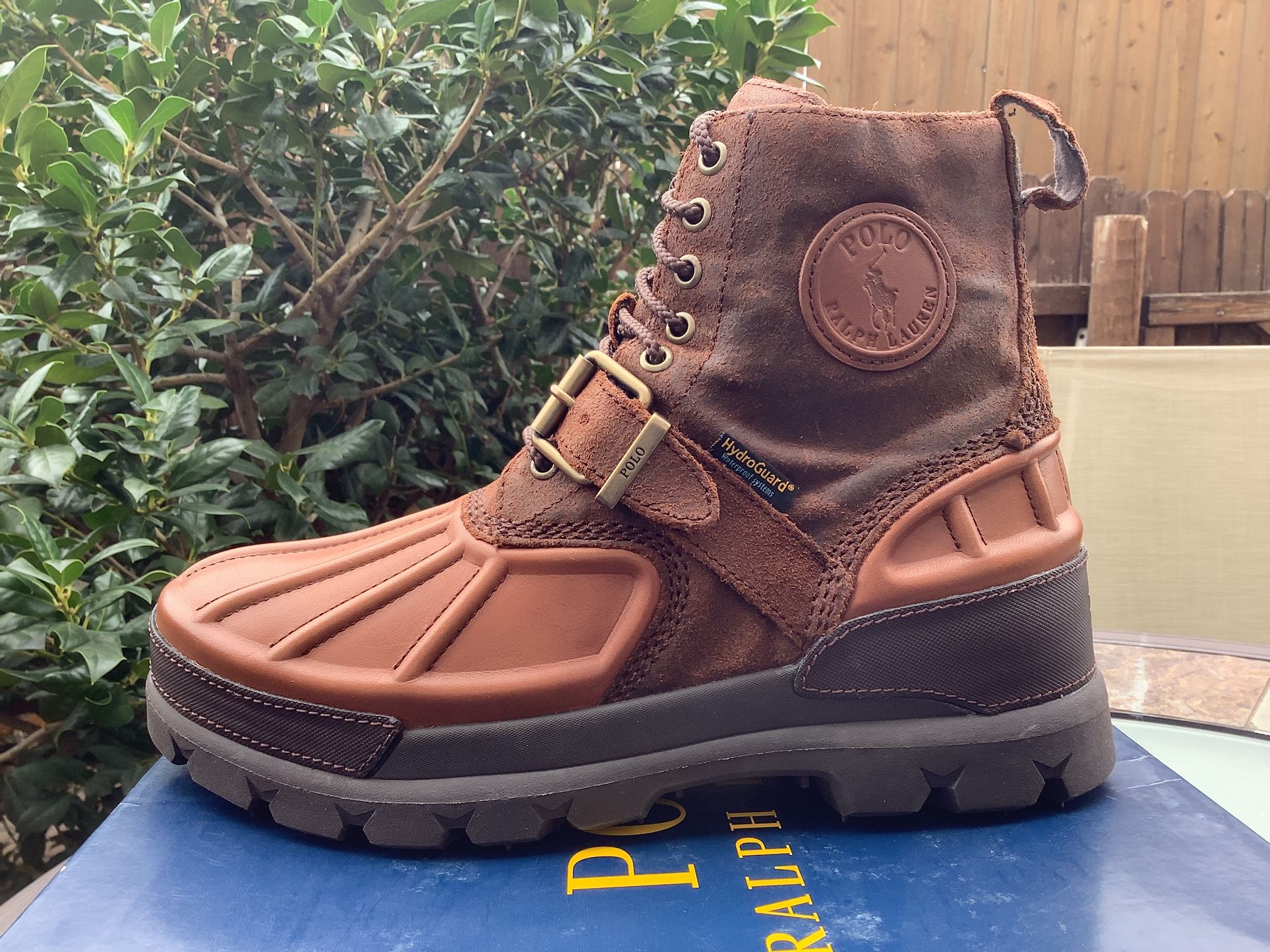 NEW MEN’S POLO RALPH LAUREN OSLO HIGH WATERPROOF POLO BOOTS Sz 8.5 & 9 Available