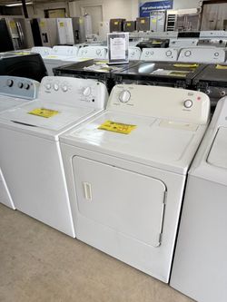 Washer and dryer set with warranty