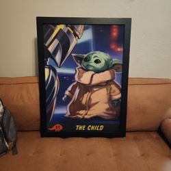 Starwars The Child Large Framed 