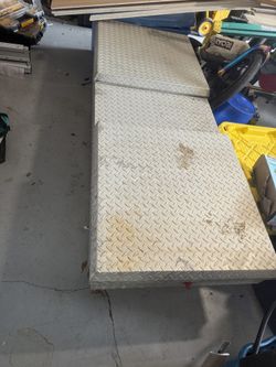 Aluminum Diamond Plate Metal Tool Box 