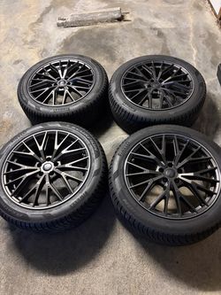Set of 4 winter wheels/tires w/ Pirelli Scorpion WeatherActive tires