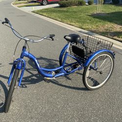 Schwinn 26 in. Meridian Adult Tricycle, Single Speed,blue