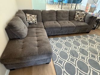 Gray Sectional- luxurious and comfortable