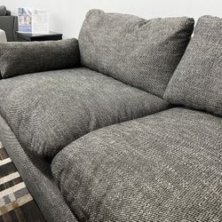 SUPER Plush Granite Feather Cloud Sectional Sofa Couch