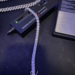 6mm VVS Moissanite Tennis Bracelet Diamond Tester Approved🤝🏽✨💎