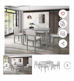 Dining table set with chairs