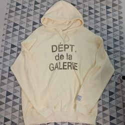 Gallery Dept Cream Hooded Sweatshirt
