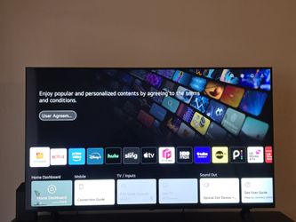 LG 65" 4K UHD Smart TV (Excellent Condition) - Model 65UP8000PUA