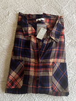 MAURICES PLAID SHIRT LARGE (B)