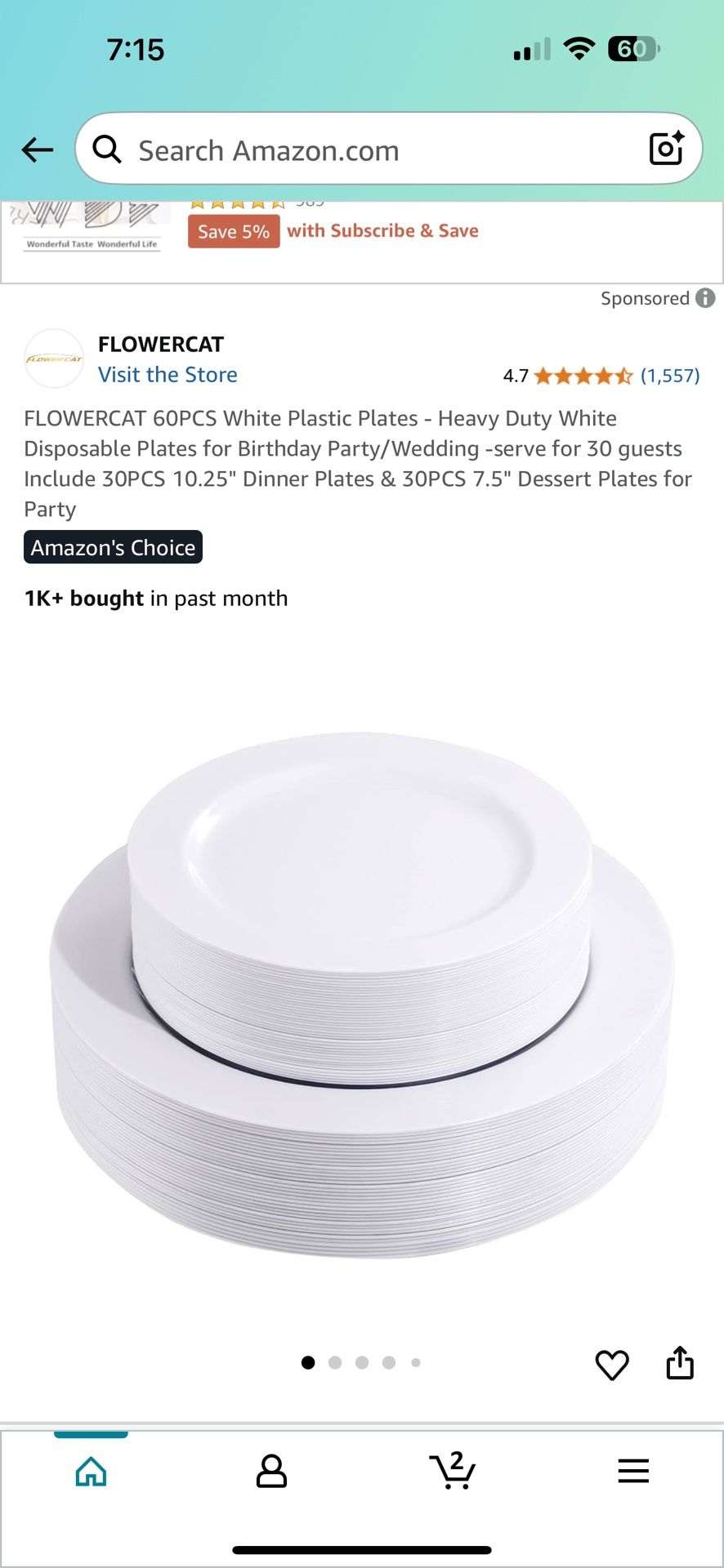 White Plastic Plates