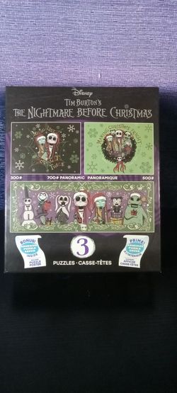 The Nightmare Before Christmas 3 Puzzle Set