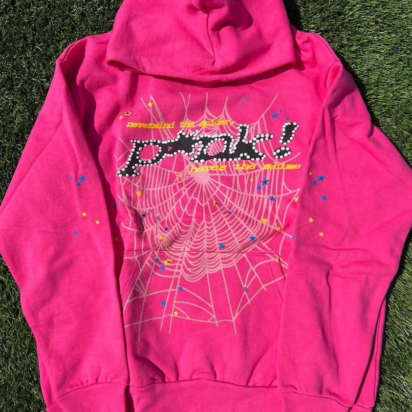Spider Hoodie Pink Punk