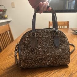 Kate Spade Laurel Way Glitter Reilly Satchel Purse Handbag Crossbody 
