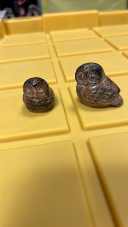 vintage OMC Otagiri  owl figurines