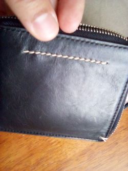 Fossil Black Leather