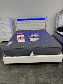 New Queen bed frame with Mattres