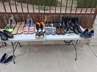 selling all these shoes for 50. Good condition.