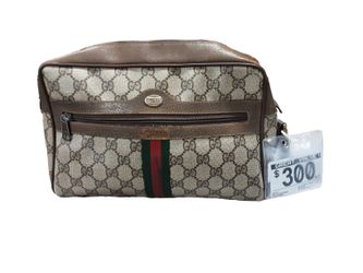 Gucci Gg Supreme Canvas Brown Purse / Handbag
