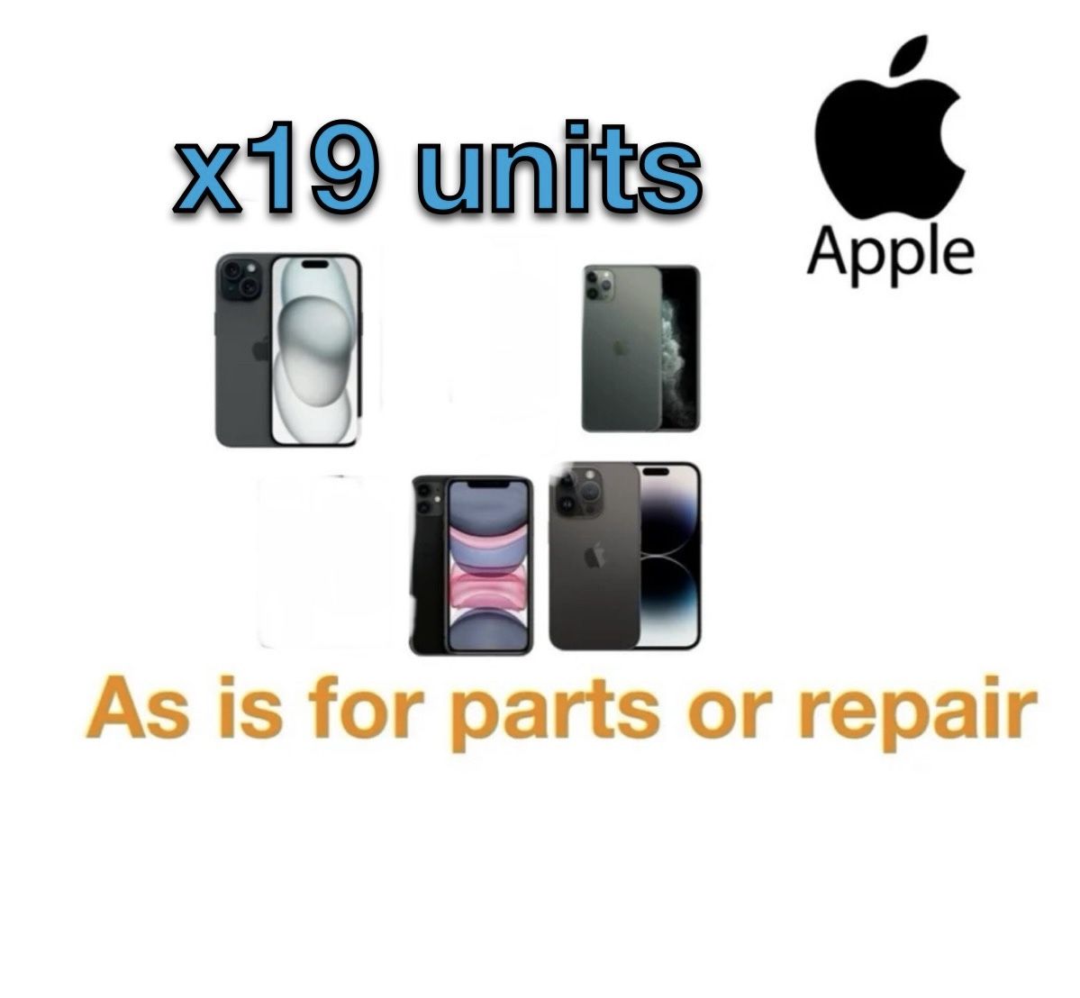 x19 pcs iPhone As Is Parts Or Repair